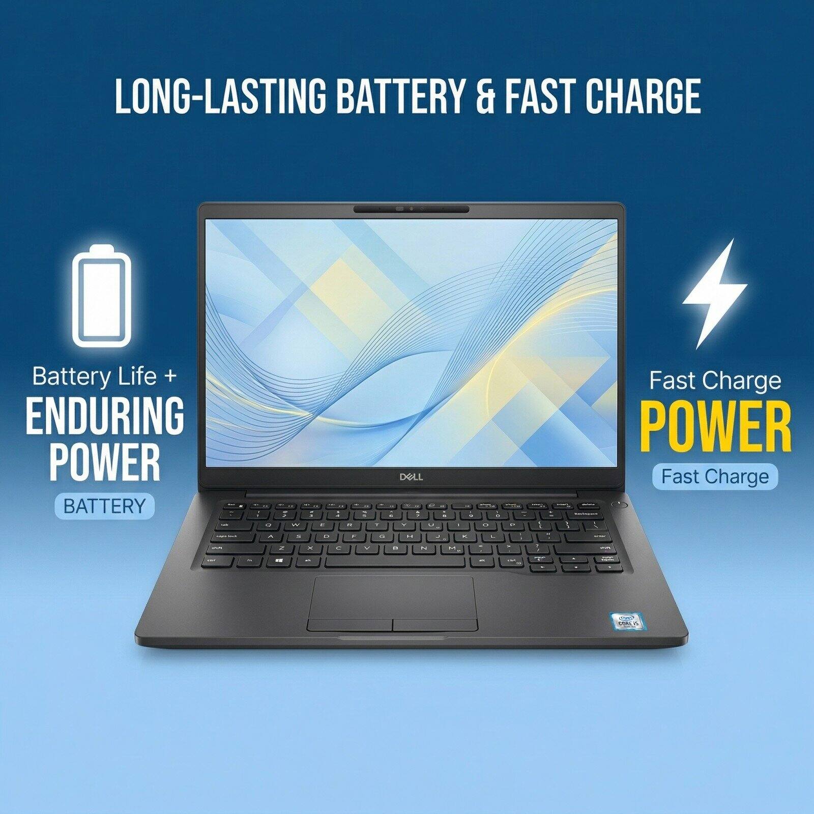 LONG-LASTING BATTERY & FAST CHARGE

Battery Life + ENDURING POWER BATTERY

Fast Charge POWER

Fast Charge