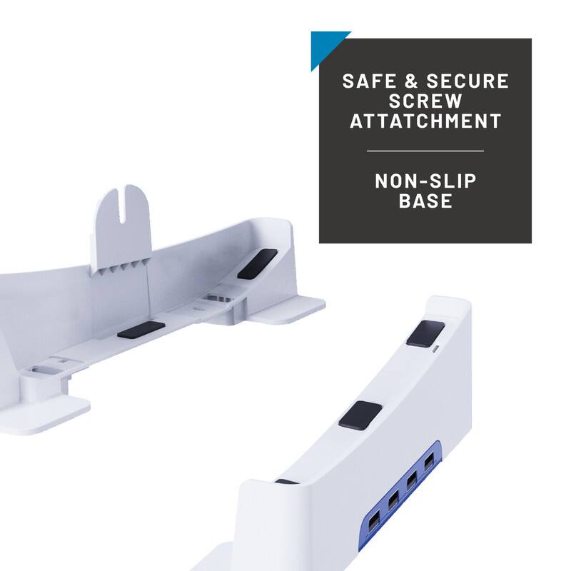 SAFE & SECURE SCREW ATTACHMENT  
NON-SLIP BASE