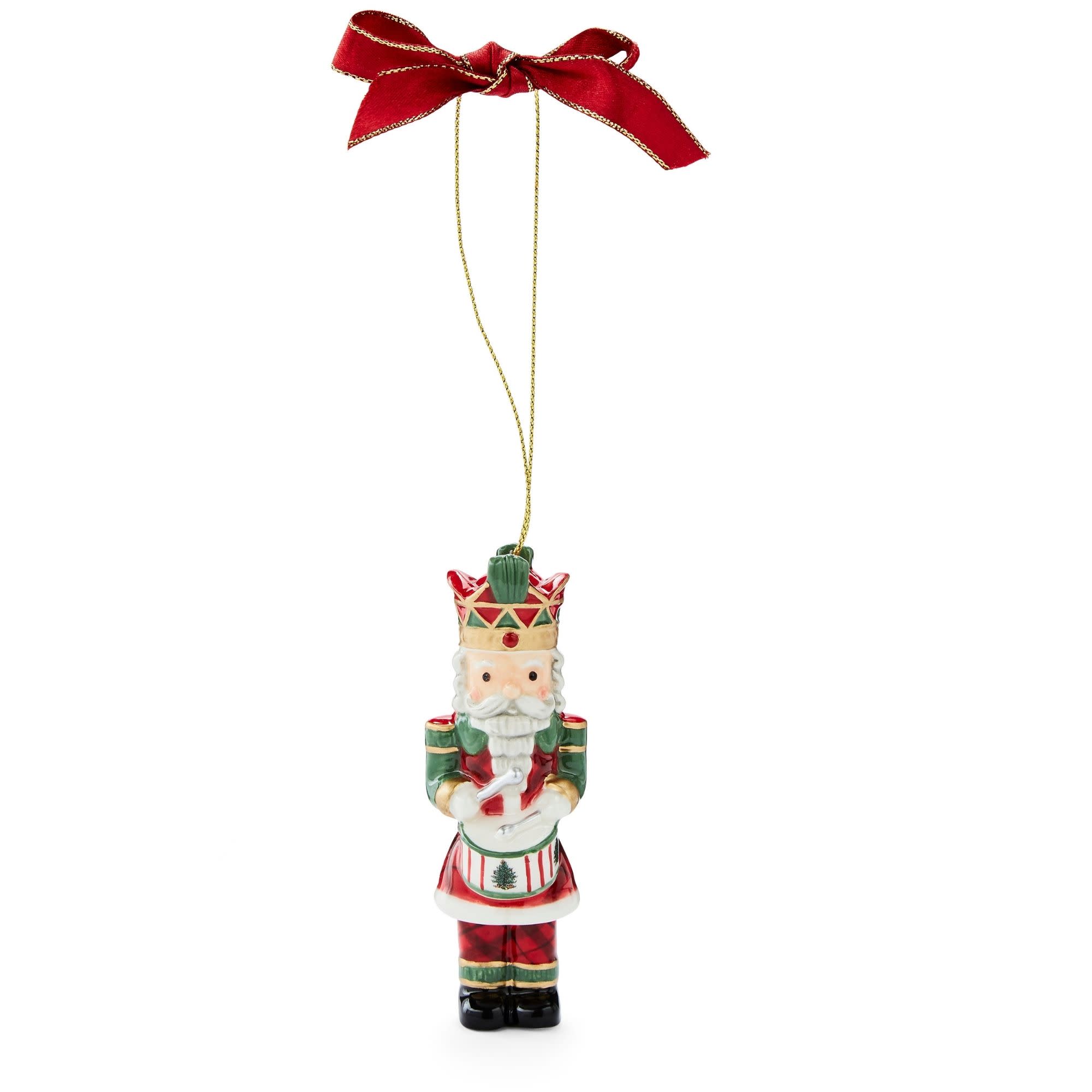 Front. Spode - Spode Christmas Tree Collection Nutcracker Ornament Tartan - Multicolored.