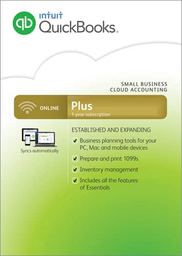 Front. Intuit - QuickBooks Online Plus 2016 (1-Year Subscription).