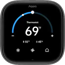 Aqara - Wall Thermostat W200 - Black