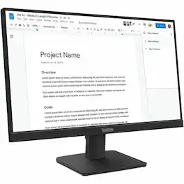 Lenovo - ThinkVision S22-4e 22" Class Full HD LED Monitor - 16:9 - 21.5" Viewable - In-plane Switching (IPS) - Raven Black