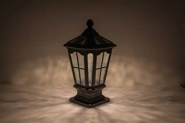 Front. Akoasm - Black Aluminum Outdoor Column Light Garden Post Light, Energy Saving Traditional Porch Garden Post Light.