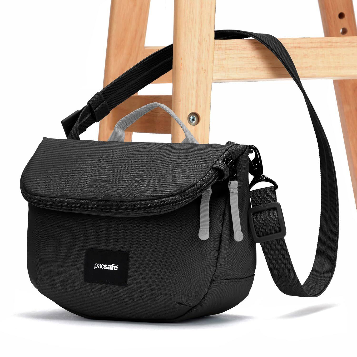 Alt View 1. Pacsafe - GO Saddle Crossbody - Jet Black.