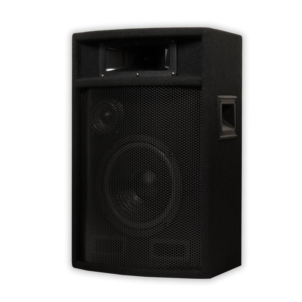 Alt View 1. Acoustic Audio by Goldwood - PA-380X Passive 8" DJ Speakers and Stands PA Karaoke 3-Way Studio Home Audio - Black.