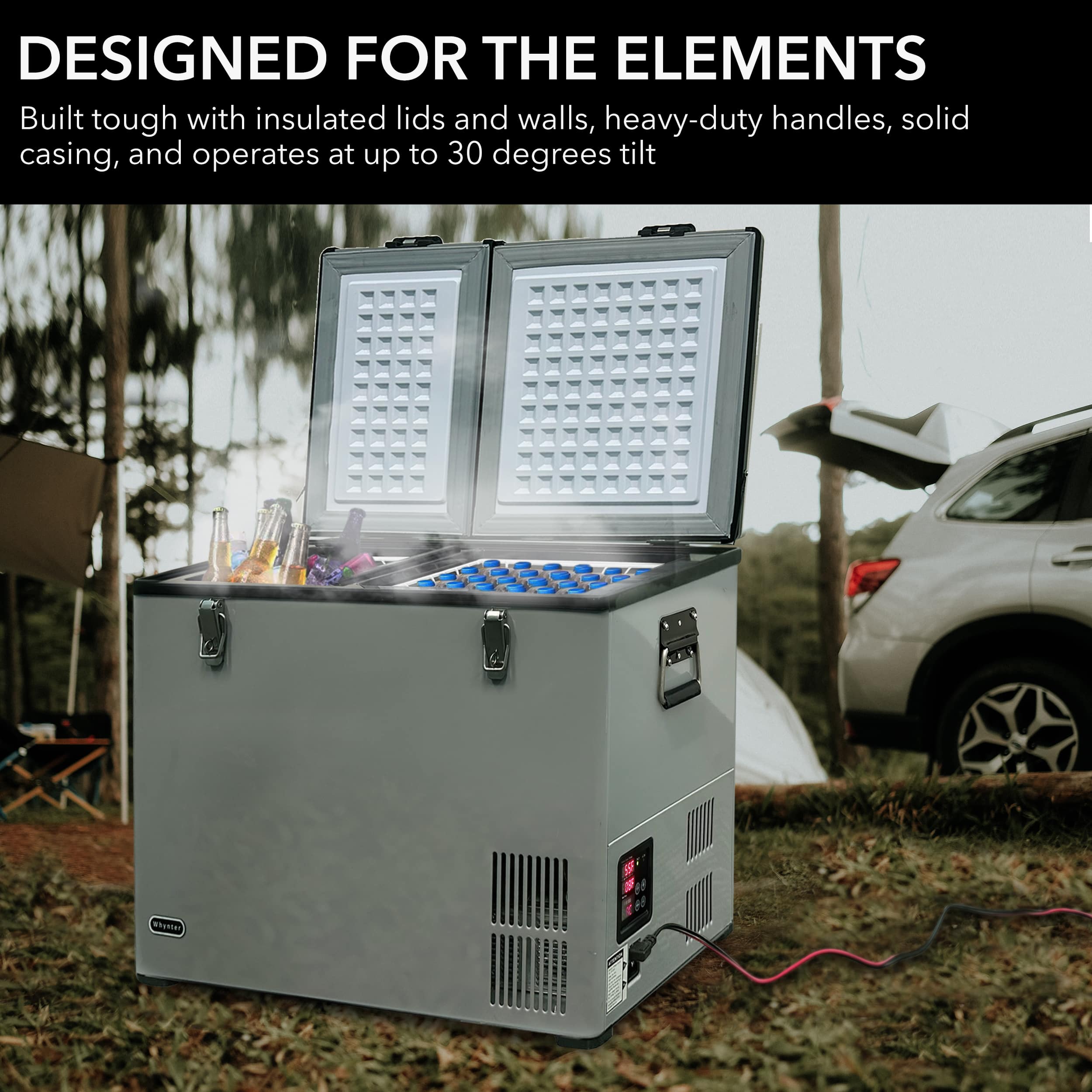 Whynter FM-901DZ 90 Quart Dual Zone Portable Fridge/Freezer