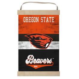 Jardine - Oregon State Beavers Retro Logo Banner Sign - Orange