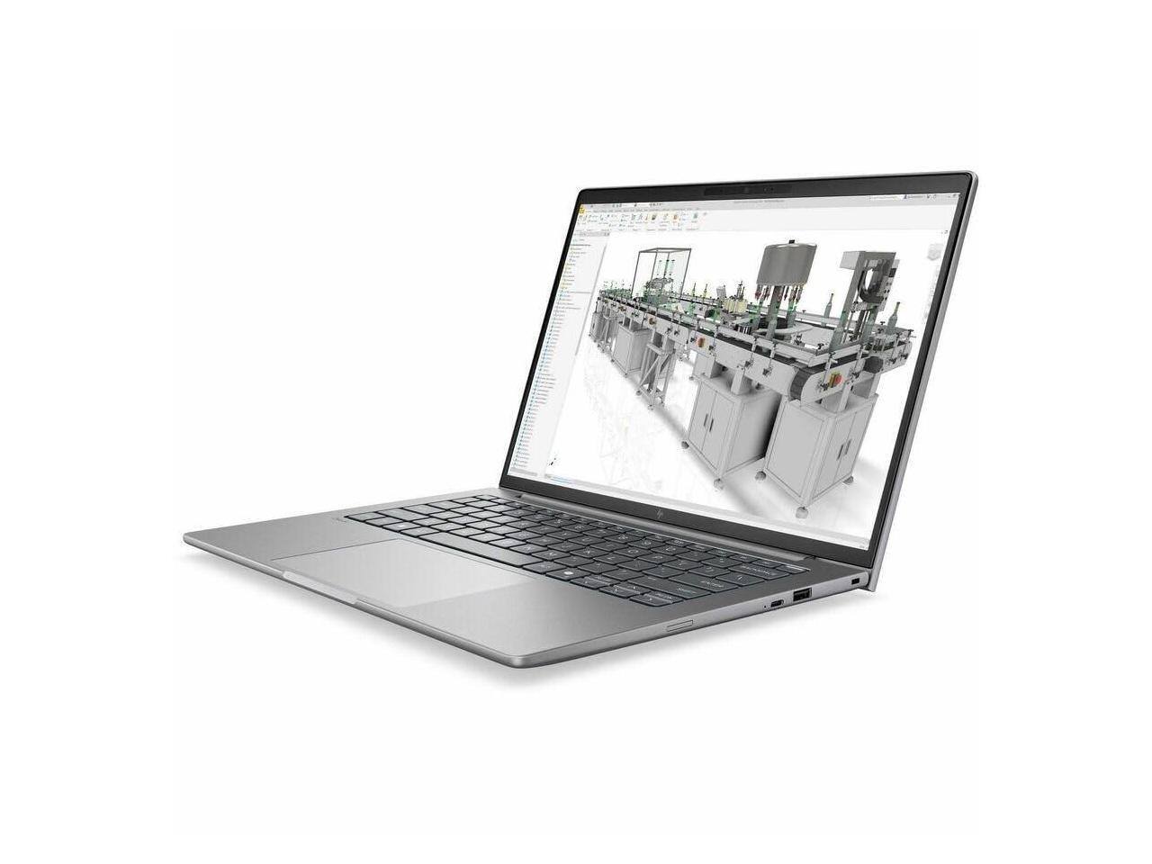 Alt View 10. HP - HP ZBook 8 G2i 14" Copilot+ PC Mobile Workstation - 2.5K - 120 Hz - Intel Core Ultra 9 Series 3 386H - 64 GB - 1 TB SSD - Meteor Silver Aluminum.