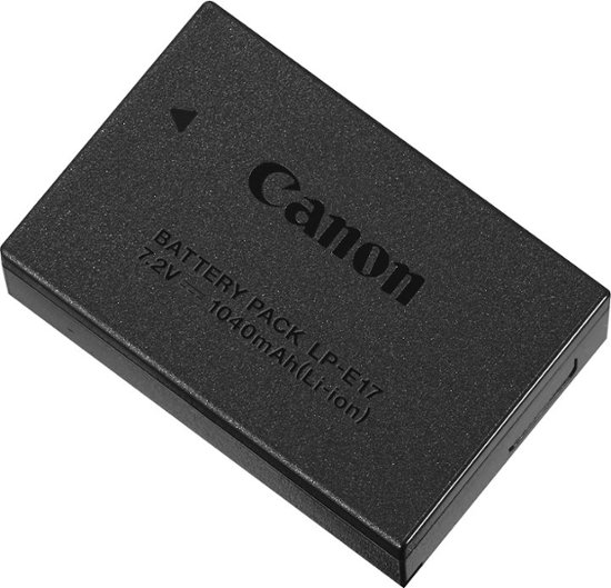 Front. Canon - Rechargeable Lithium-Ion Battery for LP-E17 - Black.