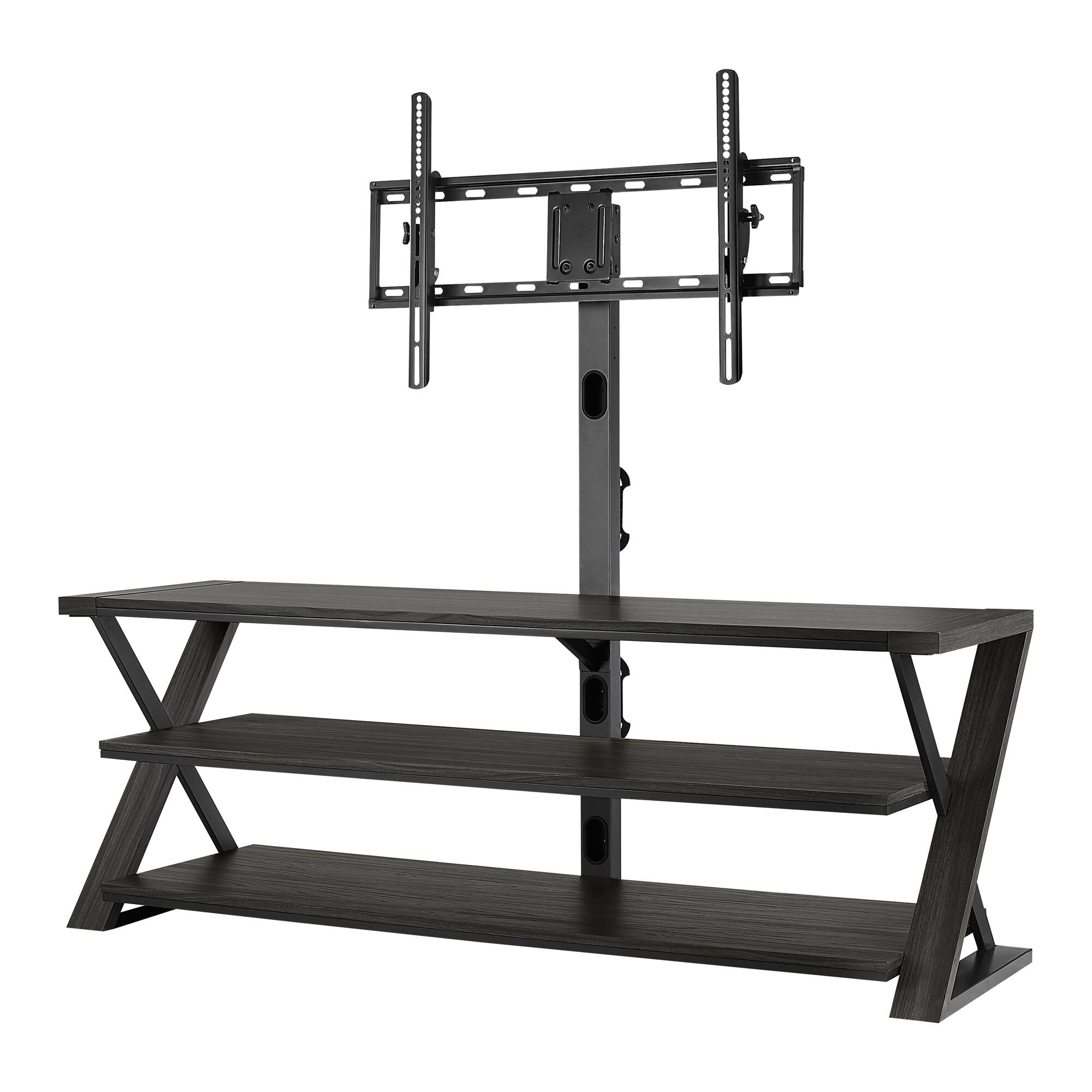 Alt View 18. Insignia™ - 3-in-1 TV Stand for Most TVs Up to 70” - Charcoal Gray.