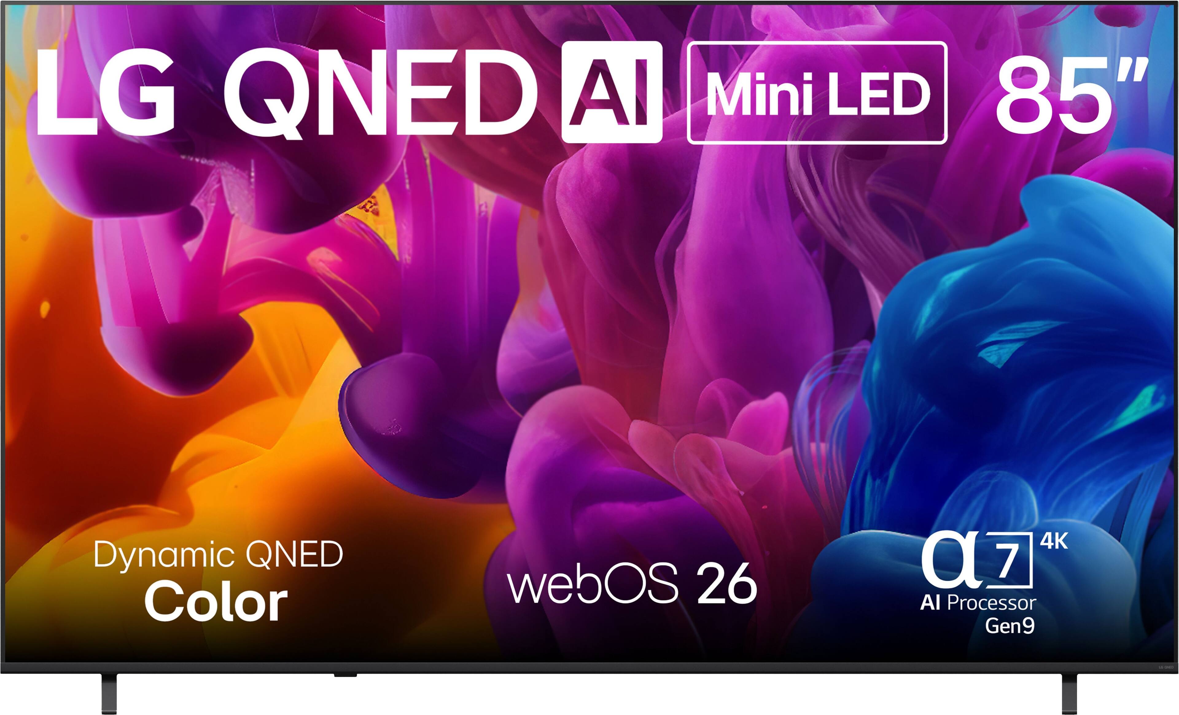 LG QNED AI Mini LED 85" Dynamic QNED Color webOS 26 4K α7 AI Processor Gen9