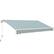 Front. Outsunny - 12' x 10' Retractable Awning Patio Awnings Sun Shade Shelter with Manual Crank Handle, 280g/m² UV - Green and White.