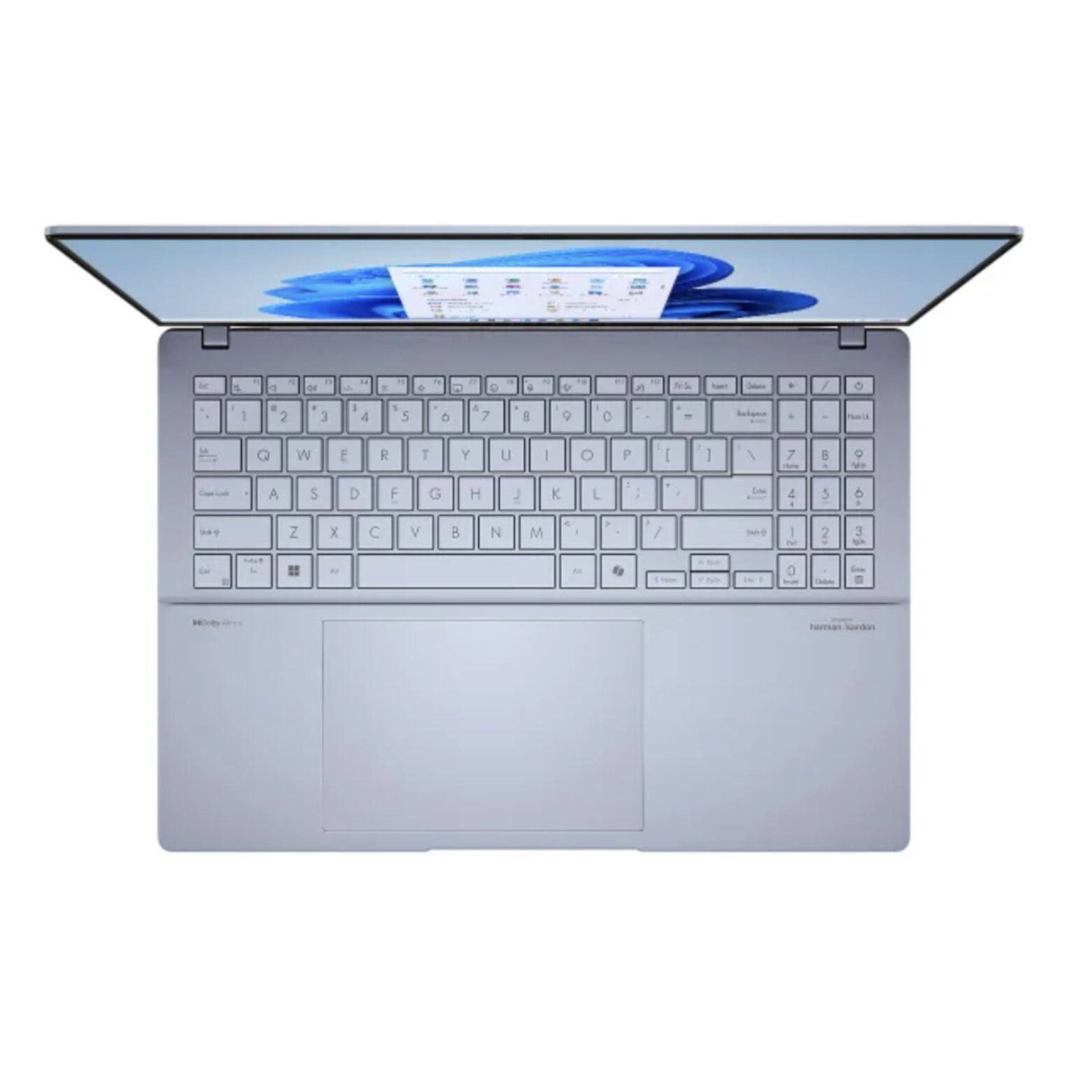 Alt View 2. ASUS - Vivobook S16 16" 2.8K OLED Intel Core Ultra 9-285H 2.9 GHz up to 5.4 GHz 32GB 1TB SSD Windows 11 Pro - Blue.