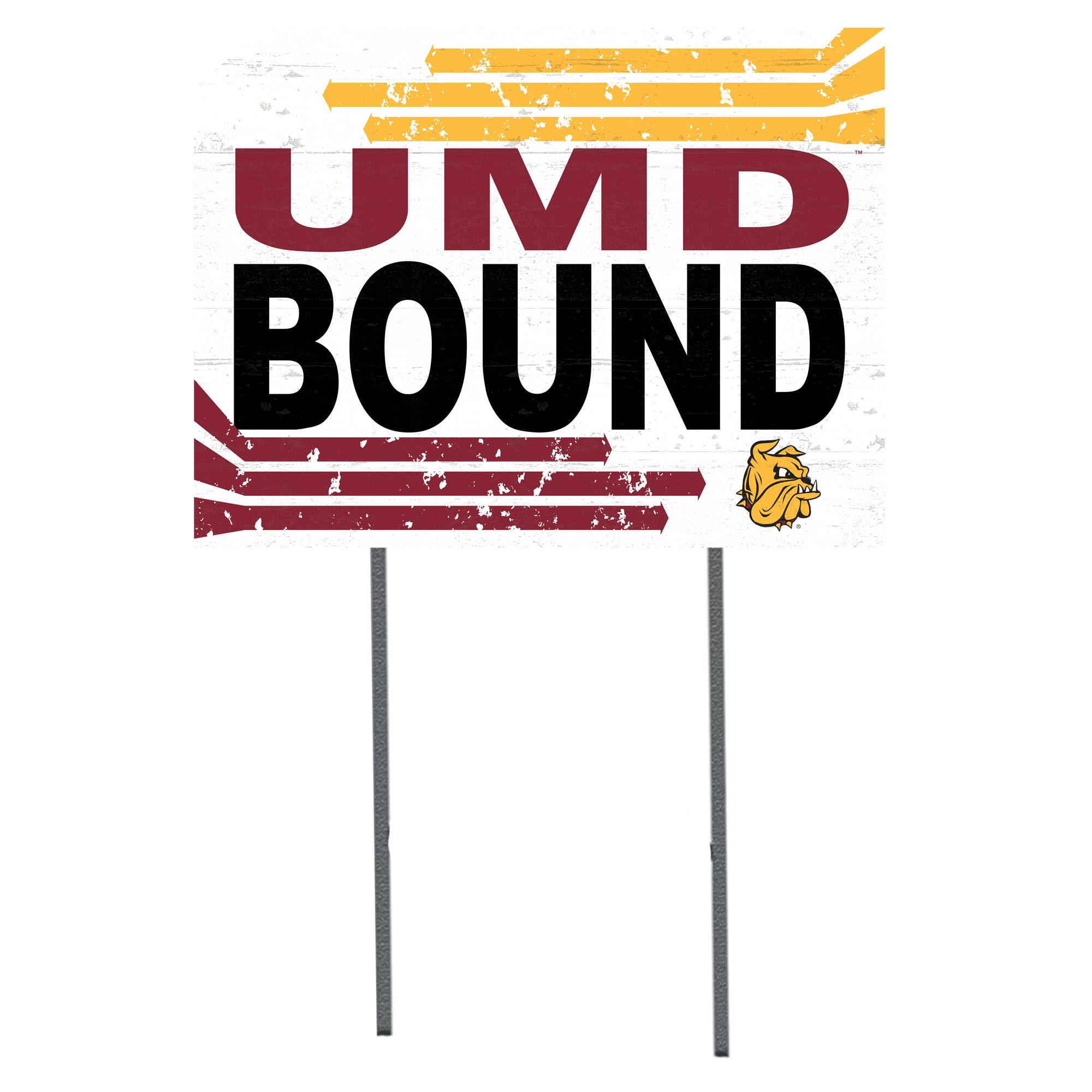 Minnesota Duluth Bulldogs 18'' x 24'' Bound Yard Sign