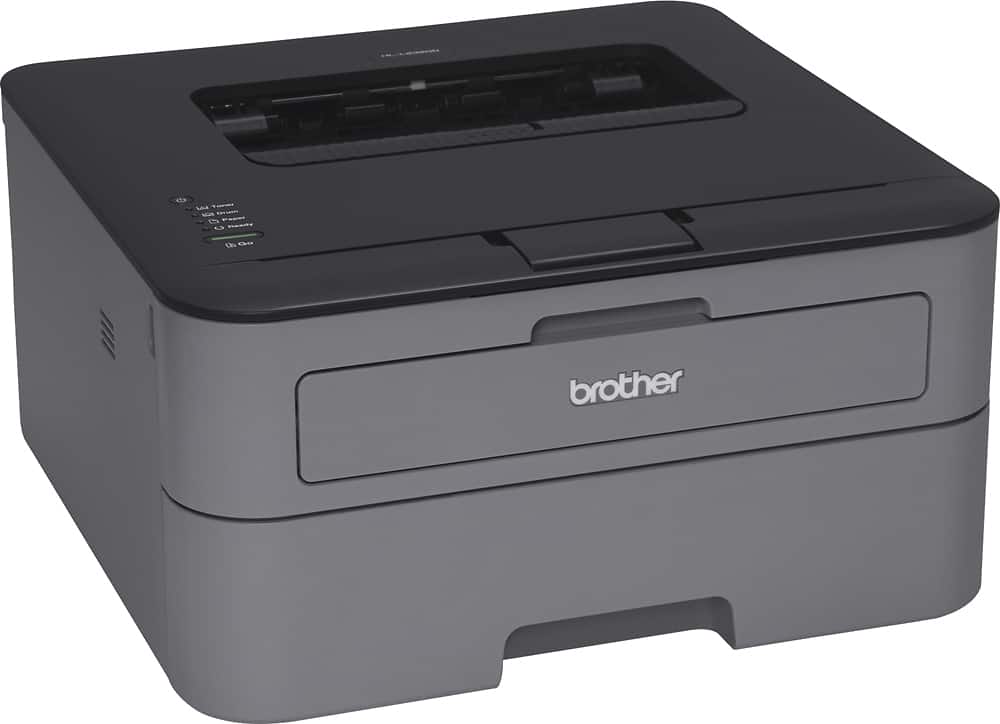 Angle. Brother - HL-L2320D Black-and-White Laser Printer - Gray.