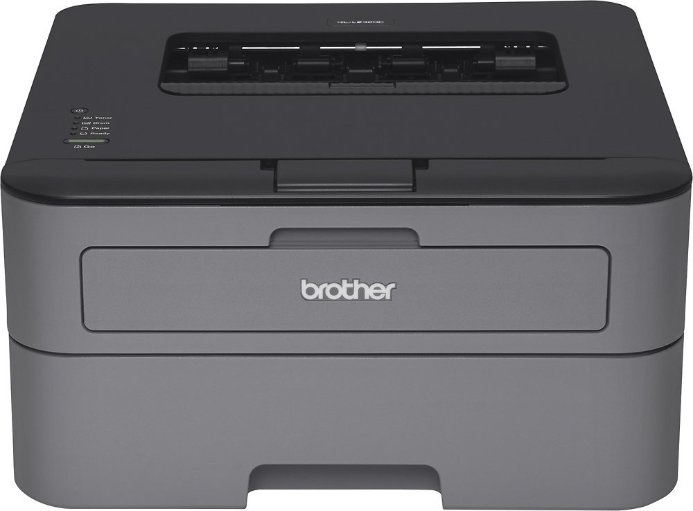 Zoom in on Front Zoom. Brother - HL-L2320D Black-and-White Laser Printer - Gray.