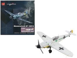 Hobby Master - Messerschmitt BF 109F-4 Obt. Otto Kath Stab/JG 54 Staraya Russia Soviet Union 1941 German Luftwaffe 1/48 - White And Light Green