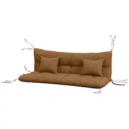 Outsunny - Tufted Bench Cushions & Throw Pillows, Replacement Bench Seat Pad - Tan