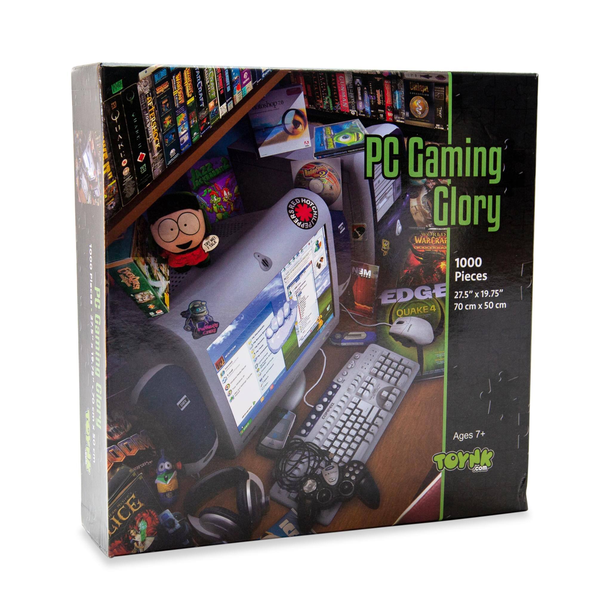PC Gaming Glory

1000 Pieces

27.5" x 19.75" (70 cm x 50 cm)

Ages 7+

TOYK.com
