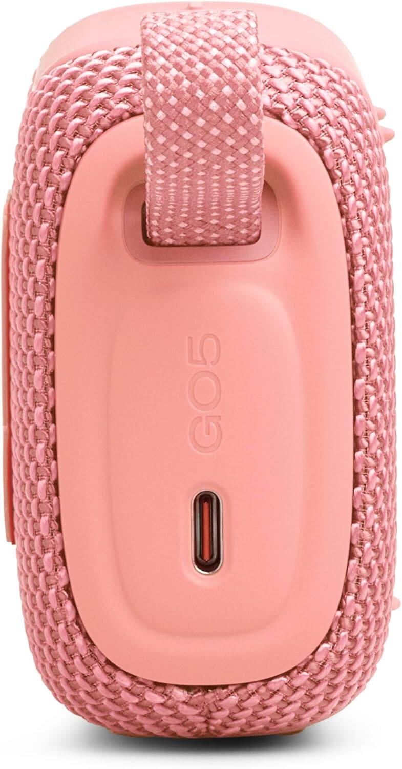 Alt View 2. JBL - Go 5 Portable Bluetooth Speaker Pink - Pink.