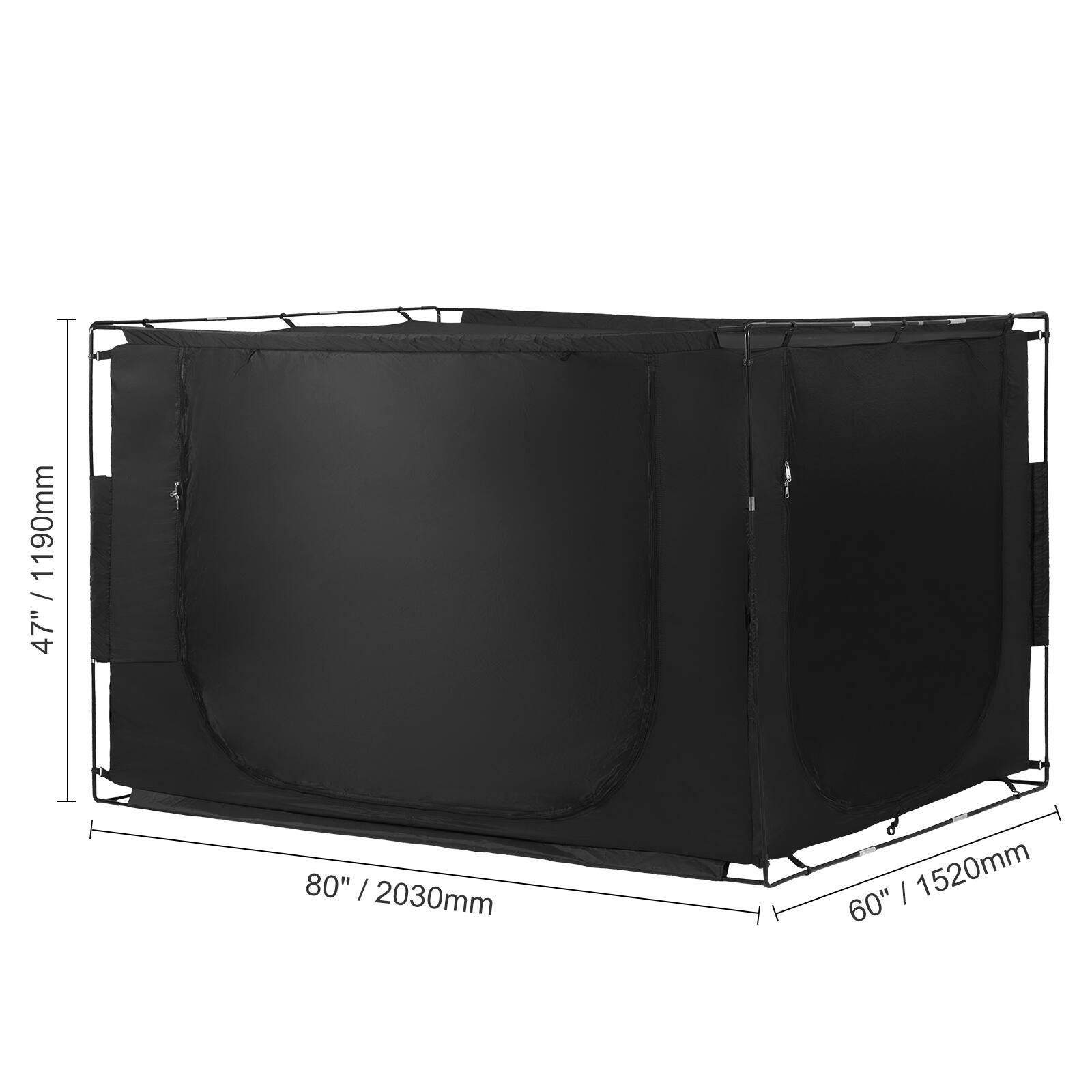 47" / 1190mm  
80" / 2030mm  
60" / 1520mm