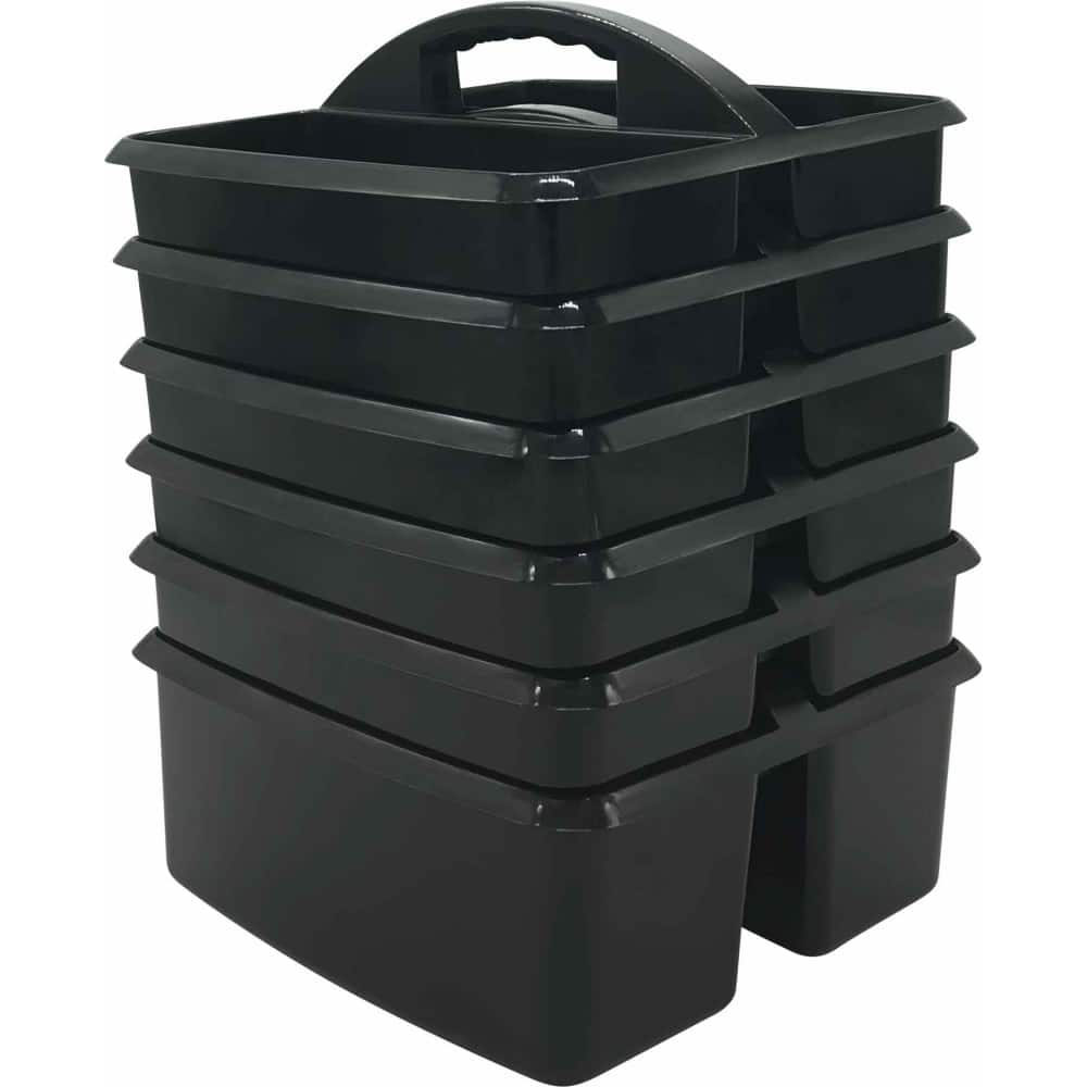 Teacher Created Resources - Plastic Storage Caddy, Black, Pack of 6 price history on PriceWatchPro