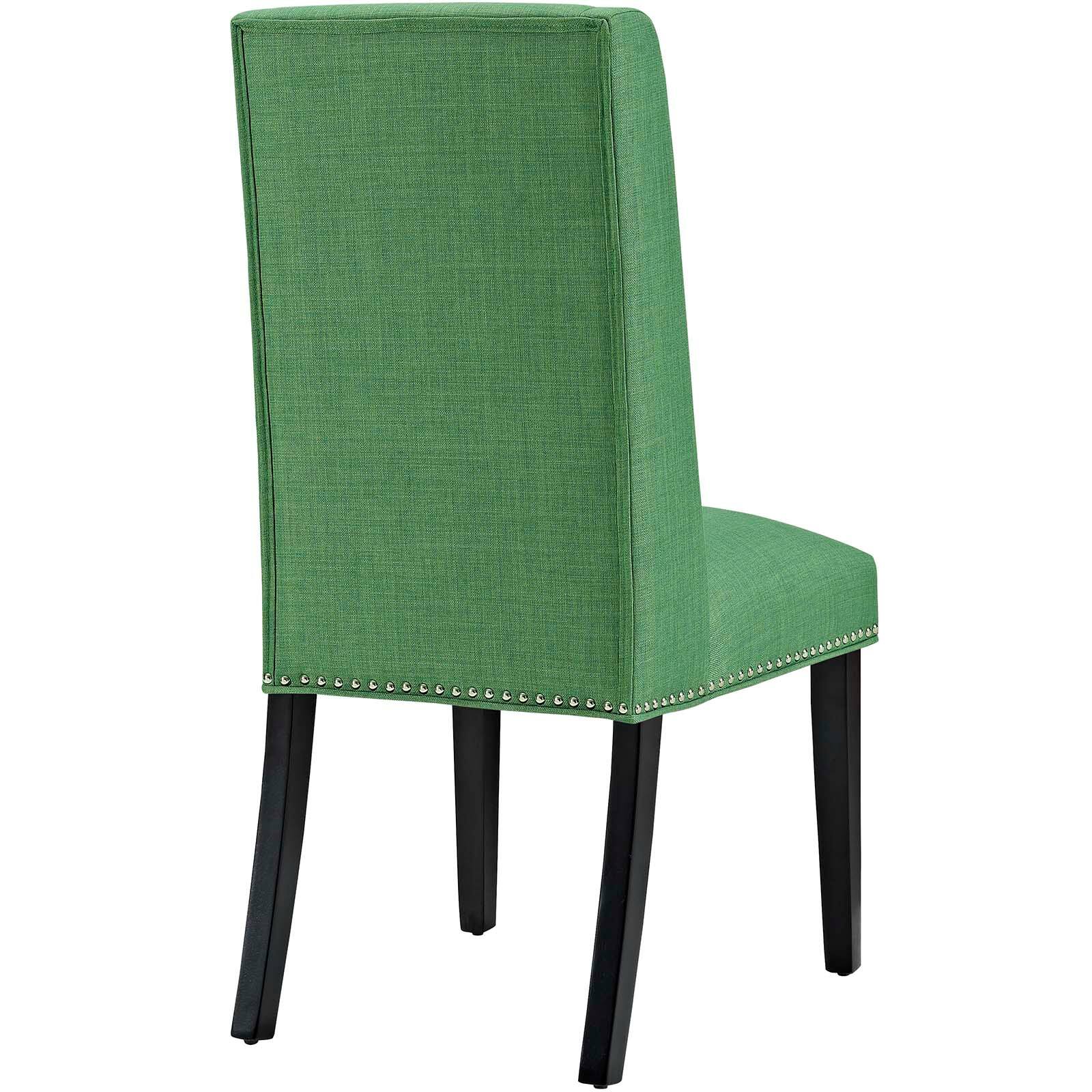 Back. Modway - Baron Fabric Dining Chair Set of 2 by Modway - Green.