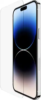 Front. Belkin - UltraGlass Screen Protector iPhone 14 Pro - Clear.