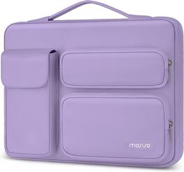 mosiso - 360 Protective Laptop Sleeve 13-13.3 Inch Laptop Case for MacBook Air/Pro 13 / Pro 14, HP Dell ASUS Lenovo - Purple