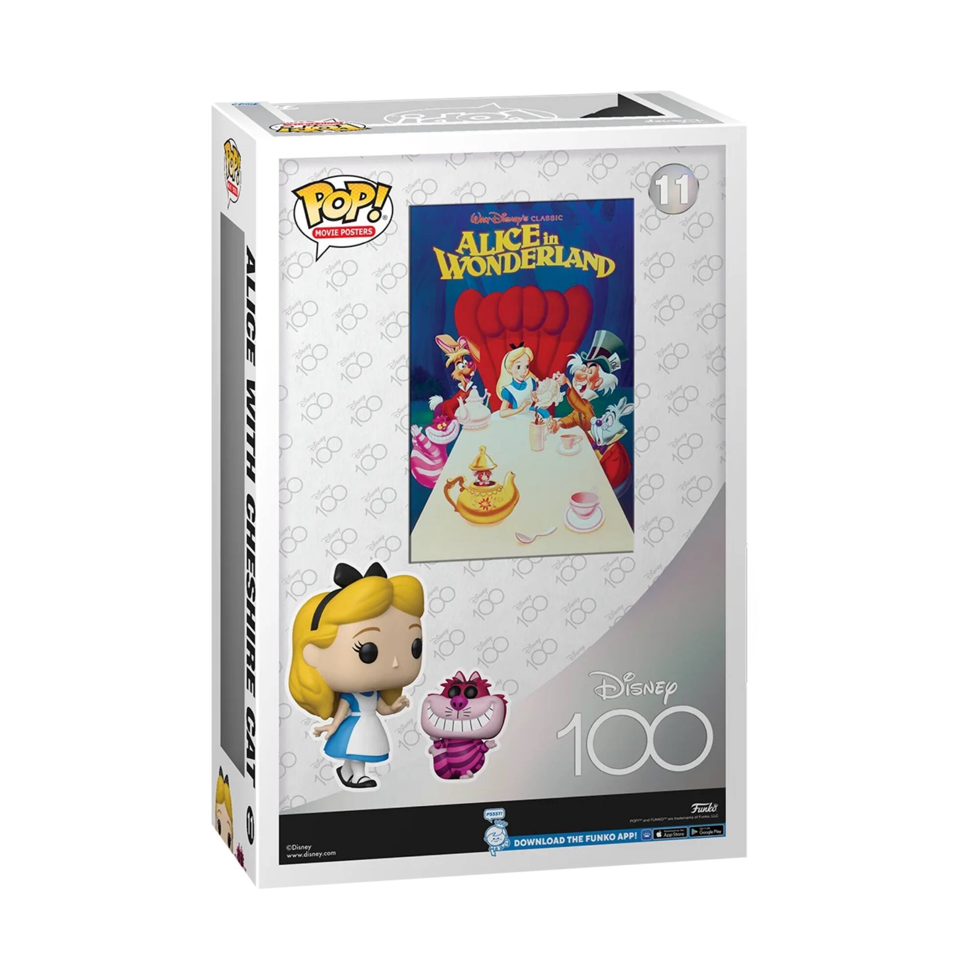 Funko Pop! Movie Posters: Disney's Classic Alice in Wonderland - Alice with Cheshire Cat #11