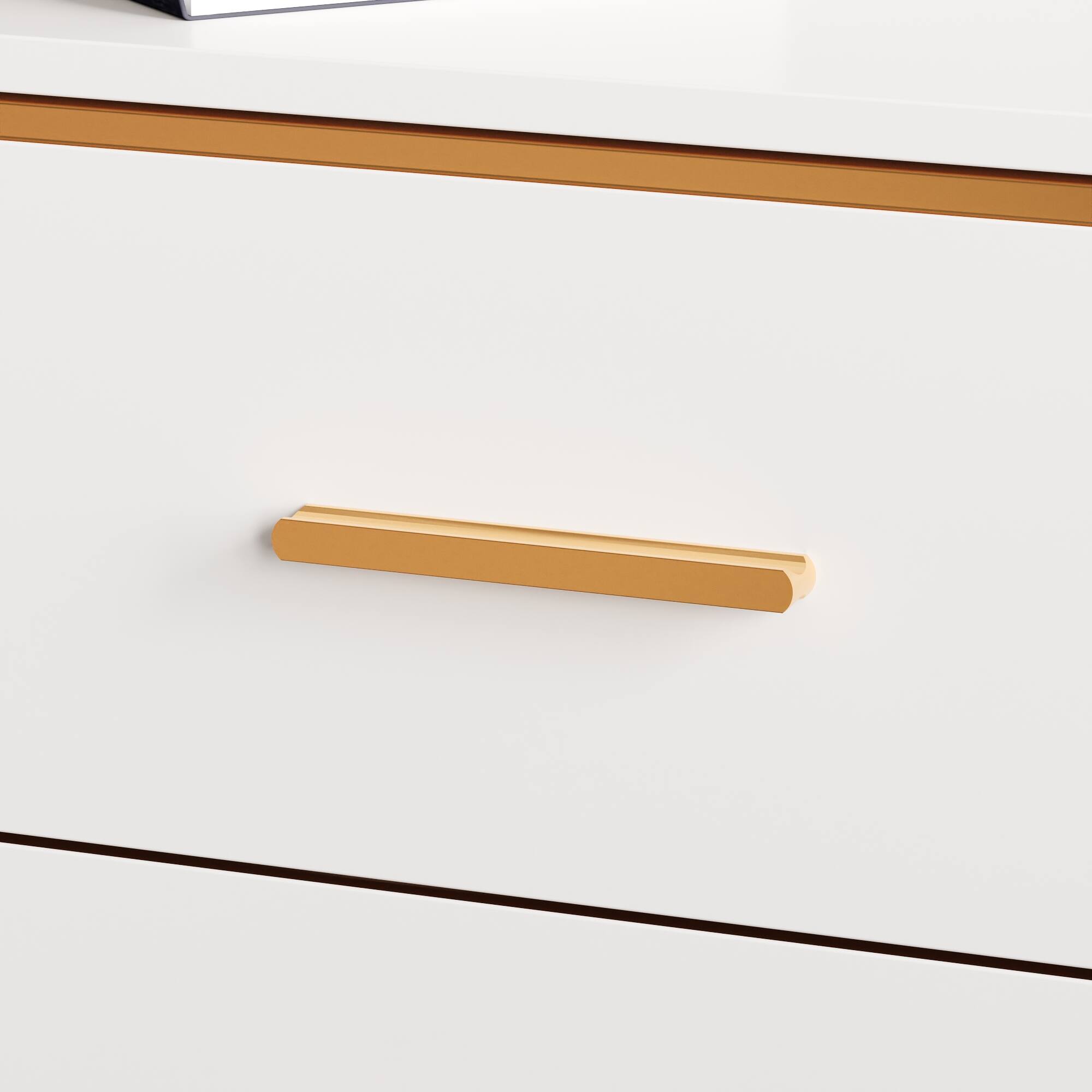 Alt View 10. Famapy - Famapy Modern 3 - Drawer Nightstand: Sleek Storage for Bedroom & Living Area - White.