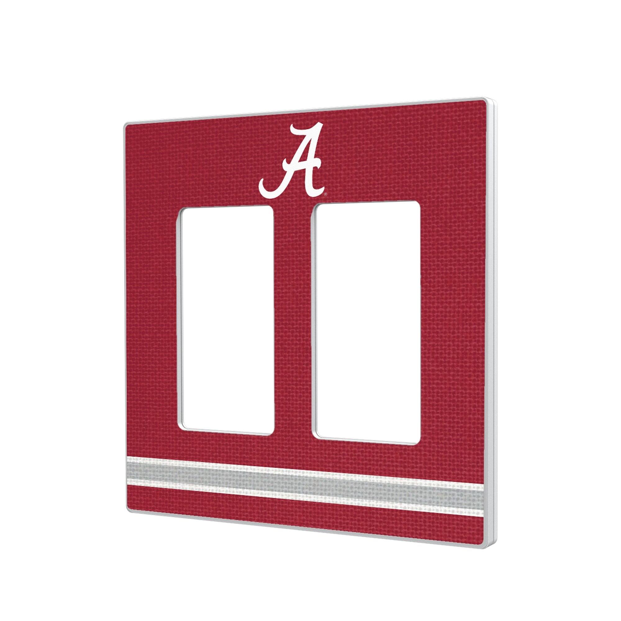 Keyscaper - Alabama Crimson Tide Stripe Design Double Rocker Lightswitch Plate - Multicolor price history on PriceWatchPro