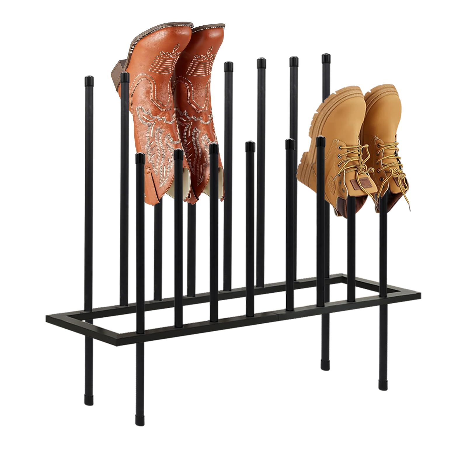 Hanke - Boot Rack Shoe Cabinet Metal For Closet Organizer Free Standing Racks Storage Entryway Bedroom Pati - 8 pairs