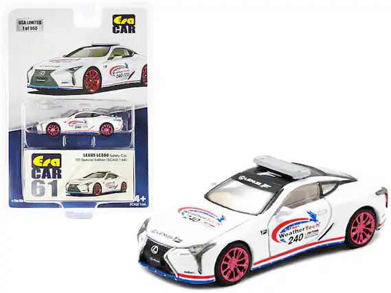 USA LIMITED
1 of 960
Era CAR
61
LEXUS LC500 Safety Car
1ST Special Edition (SCALE 1:64)
4+
SCALE 1:64
WeatherTech
240
The Ble