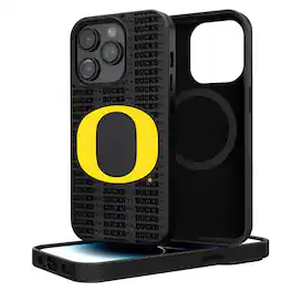 Keyscaper - NCAA - Oregon Ducks Primary Logo iPhone Magnetic Bump Case - 14 - Black