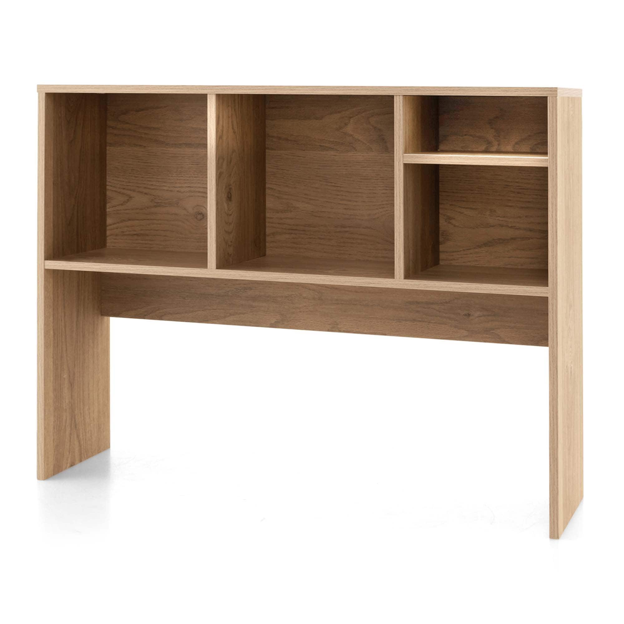 Alt View 17. Costway - Computer Desktop Bookcase Countertop Storage Bookshelf Organizer with 4 Cubbies Natural - Natural.