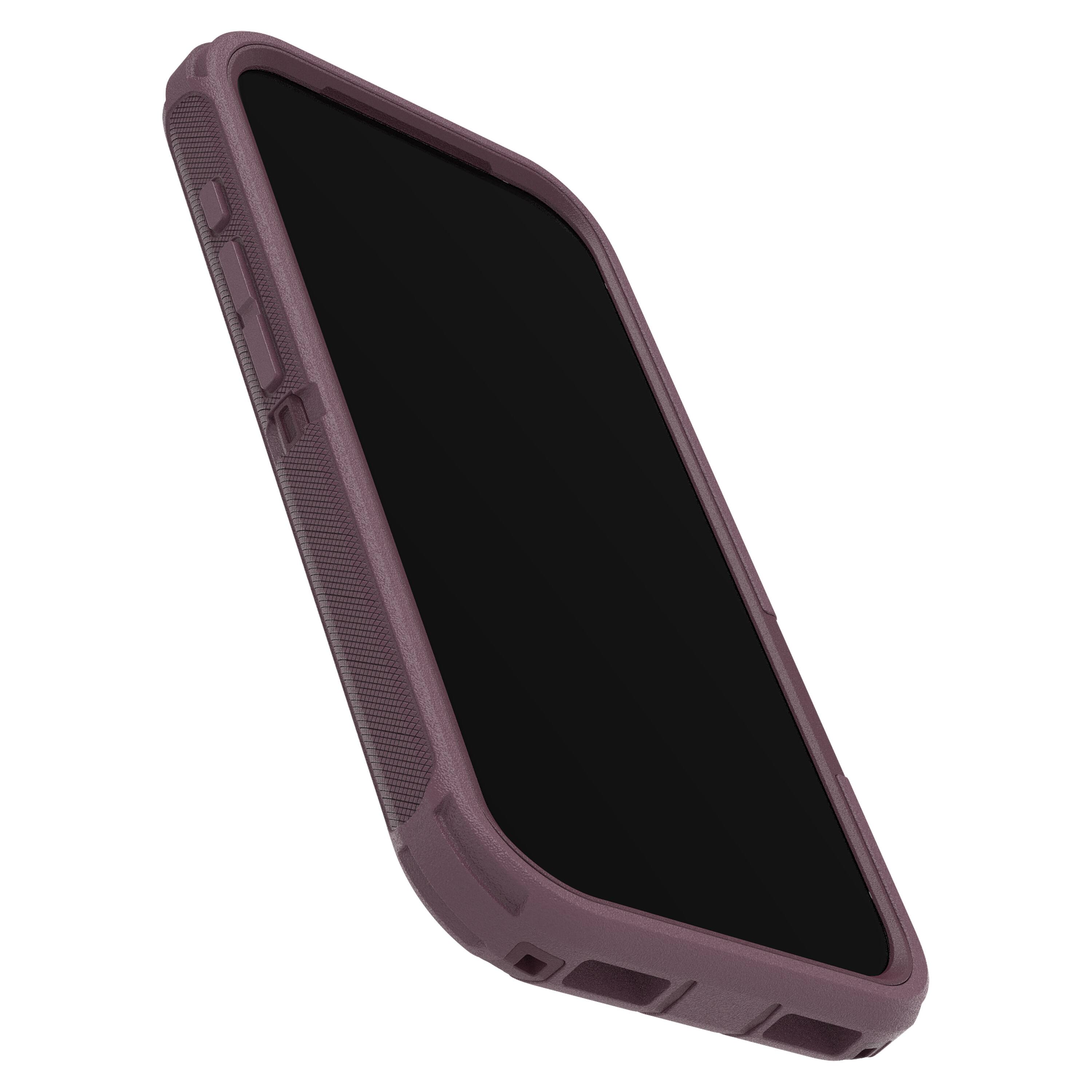 Left. OtterBox - Defender Series Pro Hard Shell for Apple iPhone 17 Pro - Purple.