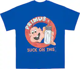 PopMarket - Primus - Primus - Suck on This - T-Shirt - X-Large (Royal Blue) - APPAREL - Multicolor