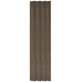 Homcom - x 8" Wood Panels for Wall, 4 Pack Acoustic Panels, Sound Absorbing Slat Wall For Interior Wall Decor - Walnut