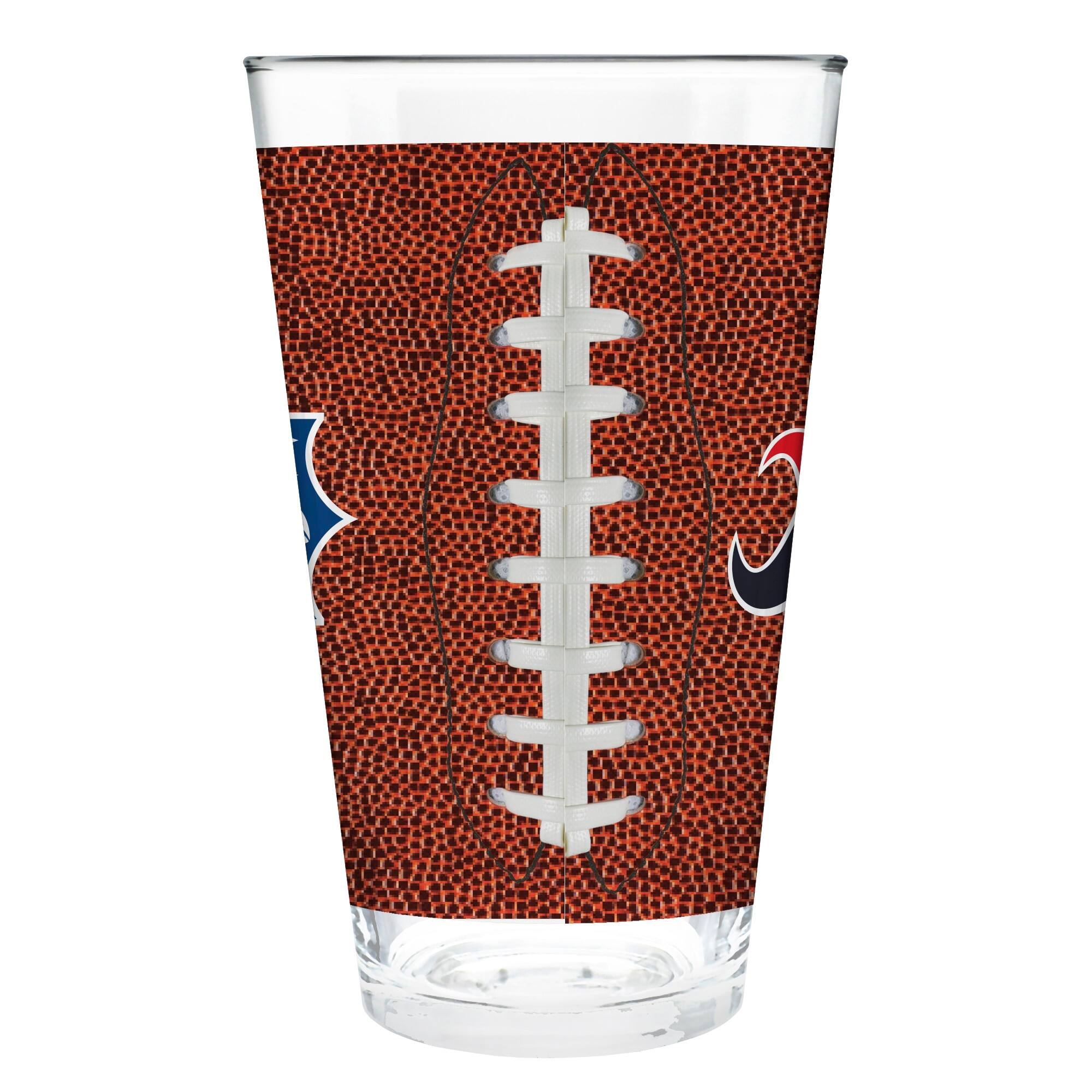 Alt View 2. Great American Products - 16oz. Game Ball Pint Glass - Brown.