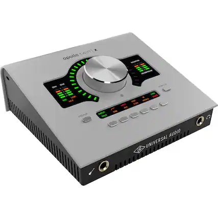 Apollo Twin X
Headphone: OH2
CH1
Line Mic H-Z Preamplifier Input
Talk
Dim
Monitor Link
Mute
Pad
Mono
PCN
Audio Universal AA