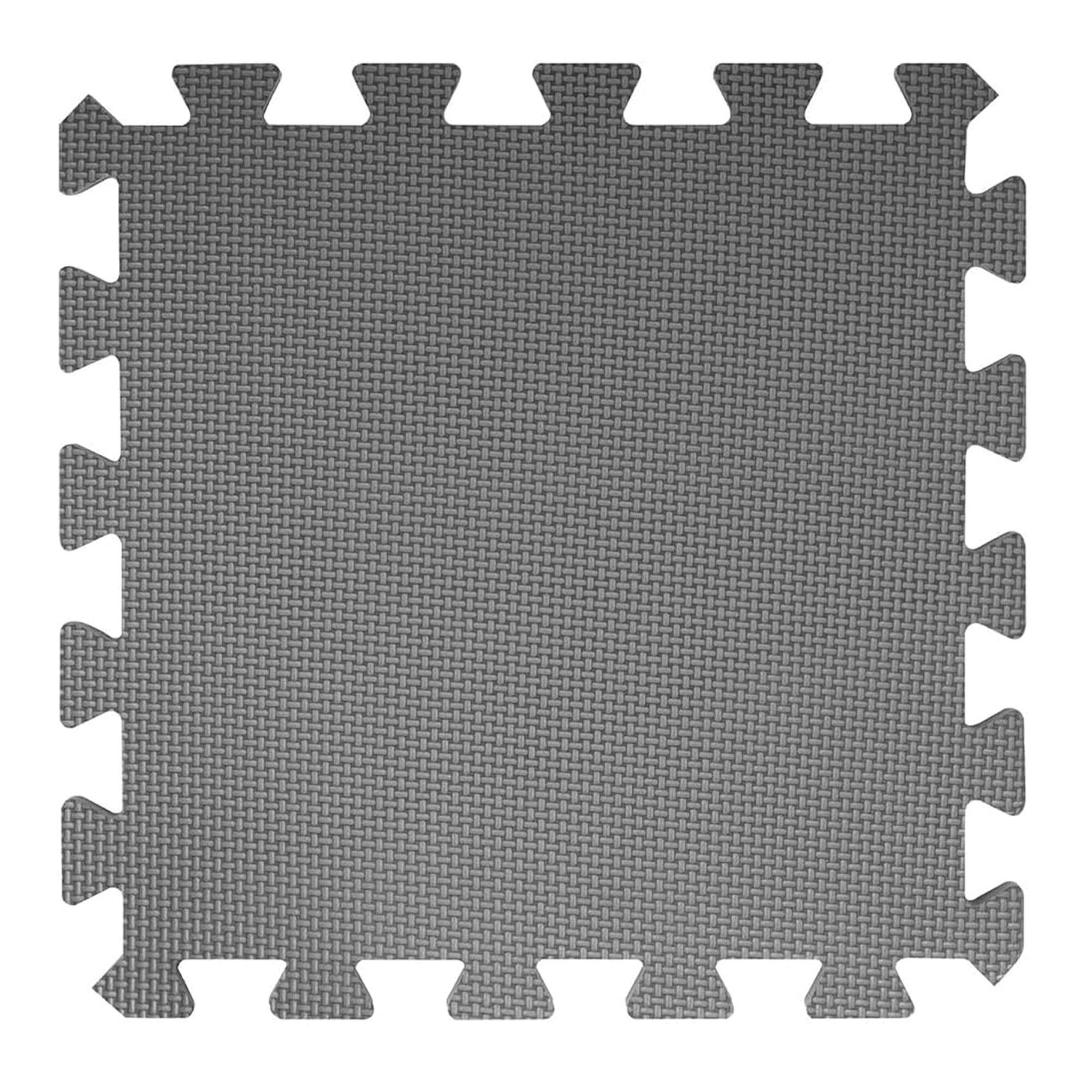 Alt View 8. BalanceFrom Fitness - BalanceFrom Fitness 36 Tile Thick Interlocking Puzzle Foam Exercise Play Mat - Cream/Gray/Beige.