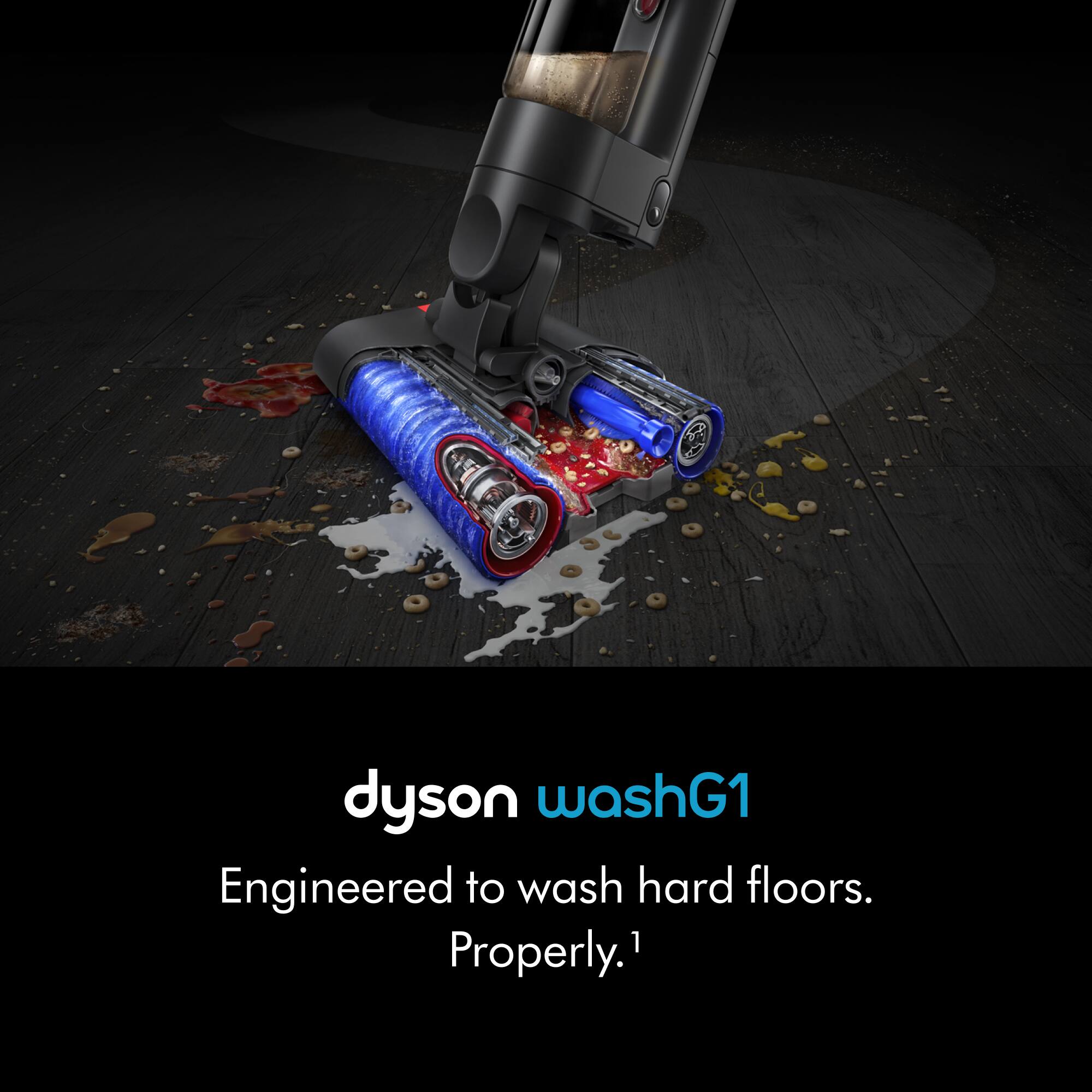 dyson washG1 Engineered to wash hard floors. Properly.