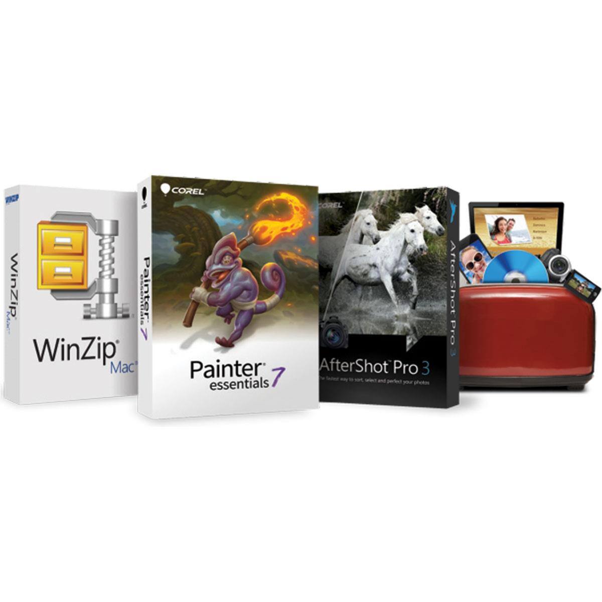 WinZip essentiale Painter N V WinZip  
COREL Painter: 7 essentials  
COREL AfterShot Pro 3 -nd your photos  
After5hot Pro