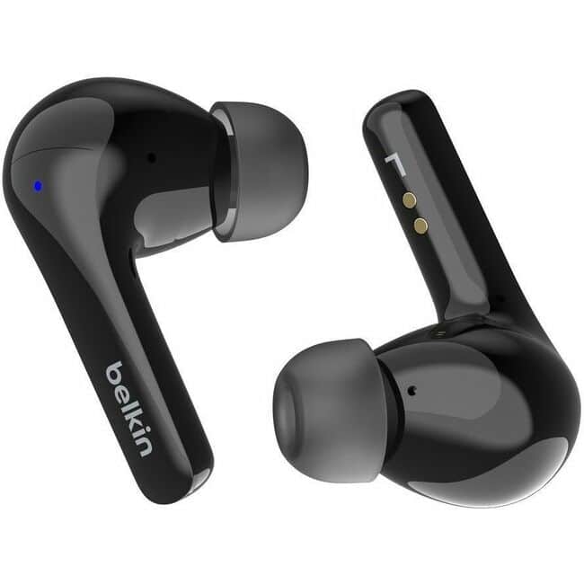Belkin - SoundForm Motion True Wireless Earbuds - Stereo - True Wireless - Bluetooth - 32.8 ft - Earbud - Binaural - Black