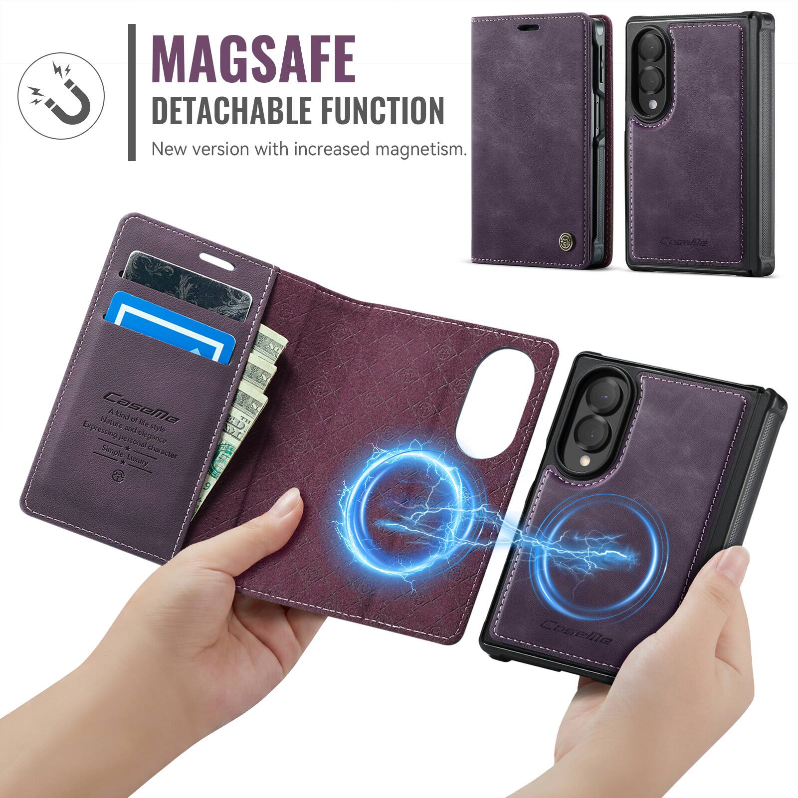 MAGSAFE DETACHABLE FUNCTION  
New version with increased magnetism.  

Caselle  
Expressing Nature  
CaseMe A Kind of Lite Style and Elegance  
Simple personal character Luxury  

TH YEAR  
ARSH  
Coselle
