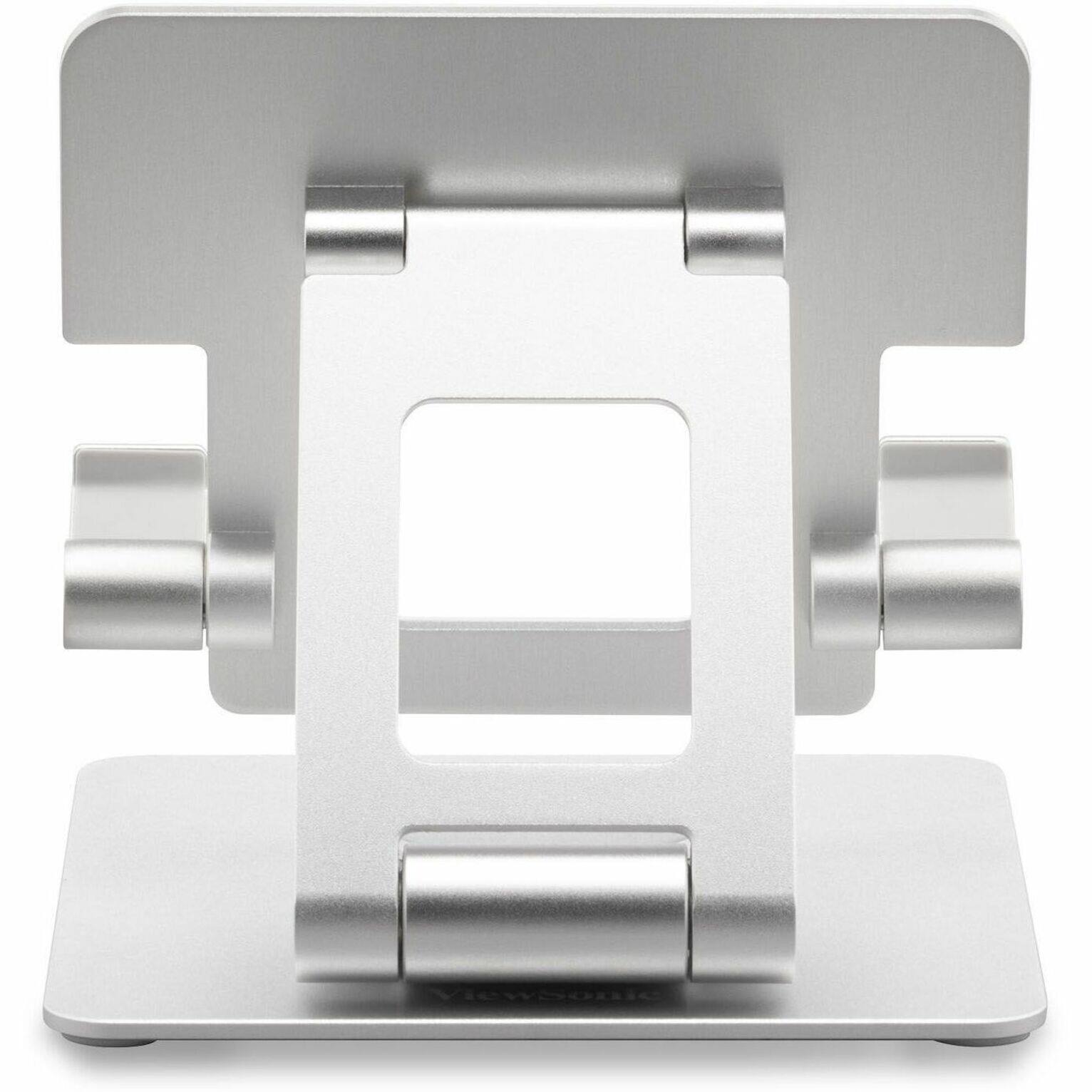 Alt View 11. ViewSonic - LCD-STND-001 Portable Monitor Stand with 360 Swivel, Tilt and Height Adjustment - Aluminum.