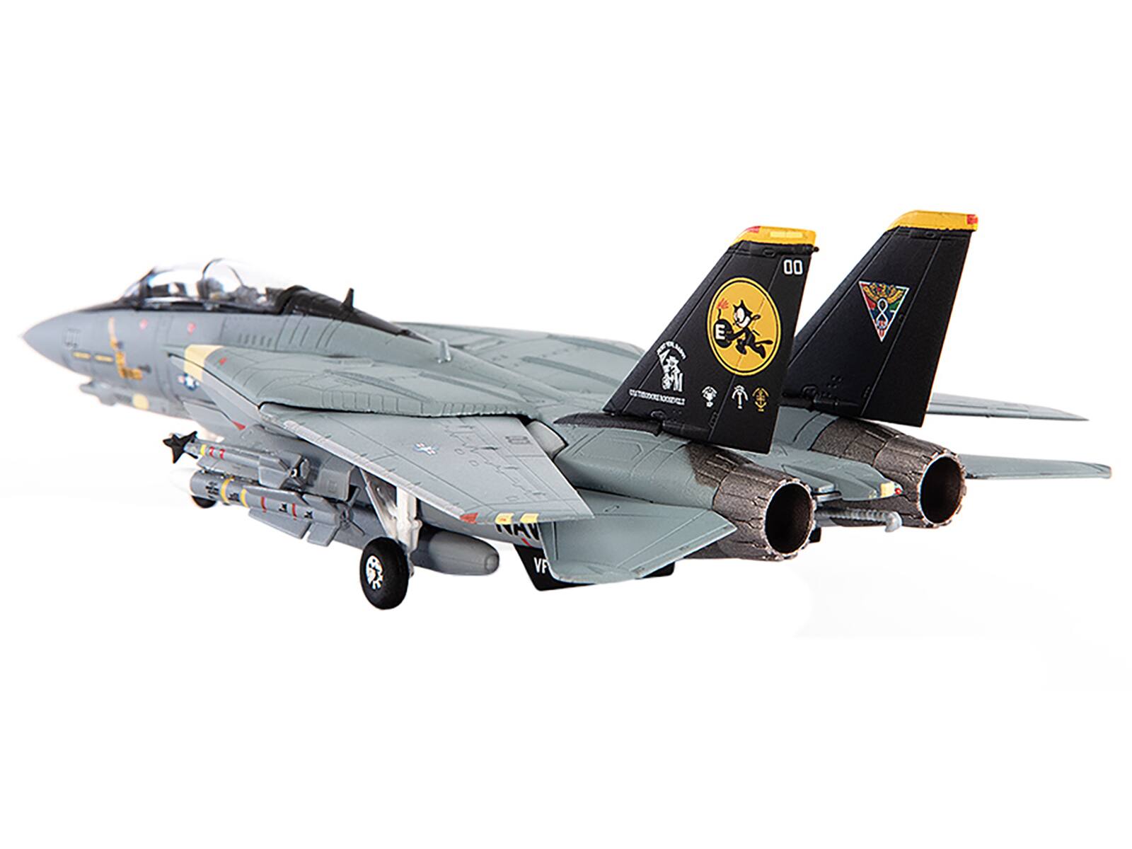 Left. JC Wings - Grumman F-14D Tomcat VF-31 Tomcatters USS Theodore Roosevelt Last Flight 2006 US Navy 1/144 - Grey.