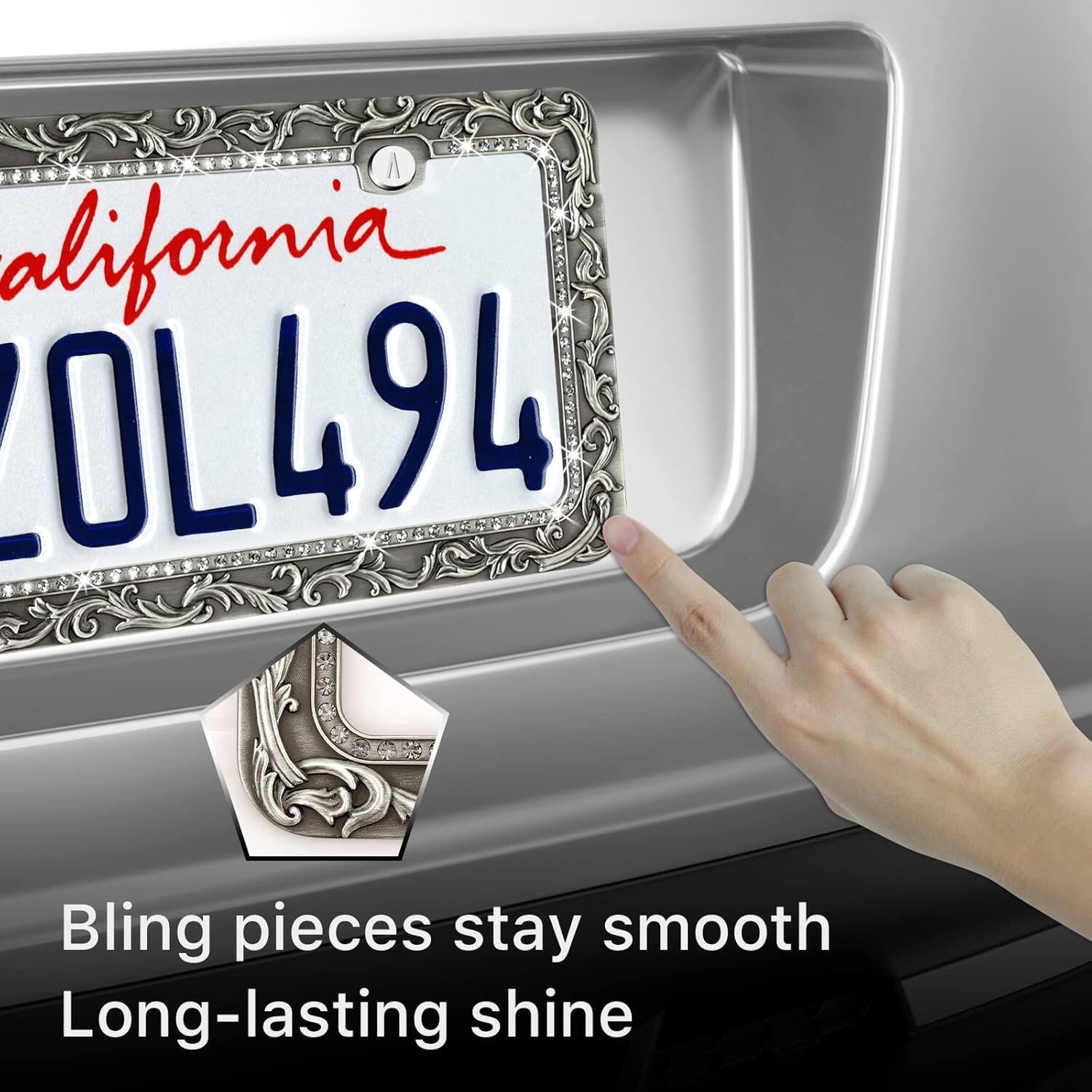 California  
ZOL 494  

Bling pieces stay smooth  
Long-lasting shine