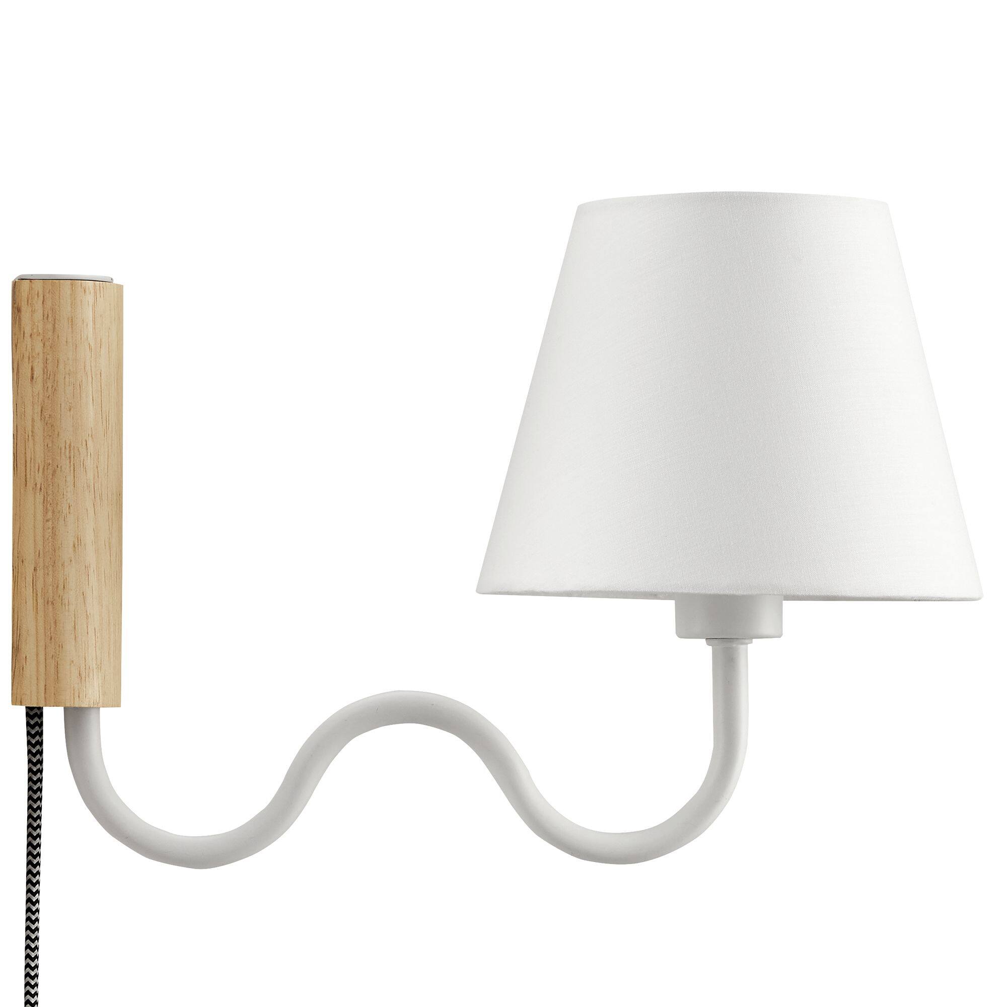 Angle. Modway - Sunlit Squiggle Arm Wall Sconce by Modway - Natural White.